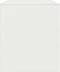 vidaXL Tv-meubel - 99x39x44 cm - koudgewalst staal - wit