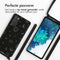 iMoshion Hoesje Geschikt voor Samsung Galaxy S20 FE Hoesje Met Koord - iMoshion Siliconen design hoesje met koord - Zwart / Sky Black