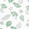 vidaXL - Stoelkussens - 6 - st - bladpatroon - 40x40x3 - cm - stof