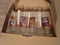 set van 4 witte met afbeelding drinkglazen Voor de liefste juf en voor de Tofste meester 13.5 x 55 cm