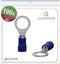 Quadrios 22C449 Ringkabelschoen Dwarsdoorsnede (max.): 2.5 mm² Gat diameter: 8.5 mm Deels geïsoleerd Blauw 1 set(s)