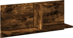 vidaXL - Wandkast - 70x16,5x30 - cm - bewerkt - hout - gerookt - eikenkleurig