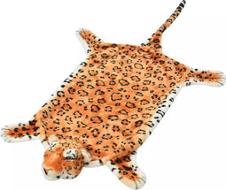 vidaXL - Luipaardvloerkleed - pluche - 139 - cm - bruin
