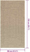 vidaXL - Vloerkleed - ZIZUR - beige - binnen - en - buiten - 80x150 - cm - jute - look