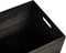 vidaXL - Houten - kist - met - handvatten - 40x30x23 - cm - massief - grenenhout - zwart