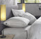 Zohome Kussensloop Satinado - Kussenhoes van 80x80 cm - Set van 2 stuks - 100% Katoen-Satijn - Wit