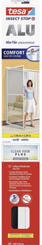 tesa ALU COMFORT Vliegenhor voor deur (b x h) 1000 mm x 2200 mm Wit 1 stuk(s)