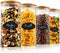 Five Stars® Voorraadpotten - Glas - 4 Delige Set - 1200 ML - Herschrijfbare Stickers & Pen (4 stuks)