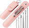 AdroitGoods Oorsmeer Verwijderaar Set - 6 Delig - Oorreiniger - Oren Schoonmaken - Roze