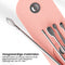 AdroitGoods Oorsmeer Verwijderaar Set - 6 Delig - Oorreiniger - Oren Schoonmaken - Roze
