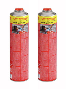 Rothenberger Multigas 300 - Gasmengsel 30% propaan/70% butaan - 2x600ml (2 stuks)
