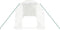 vidaXL - Tuinkas - met - stalen - frame - 16 - m² - 8x2x2 - m - wit