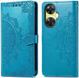 iMoshion Hoesje Geschikt voor OnePlus Nord CE 3 Lite Hoesje Met Pasjeshouder - iMoshion Mandala Bookcase - Turquoise
