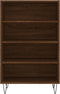vidaXL - Hoge - kast - 57x35x90 - cm - bewerkt - hout - bruin - eikenkleur