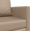 vidaXL - Vloersofa - Bed - 2-in-1 - Cappuccino - 124x71x78 - cm - Kunstleer