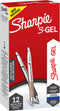 Pen Sharpie SGEL Metallic Zilverkleurig Blauw Koper 0,7 mm (12 Stuks)