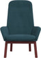 vidaXL Relaxstoel fluweel blauw