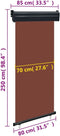 vidaXL-Balkonscherm-85x250-cm-bruin