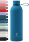 Castagnola Waterfles - RVS Drinkfles 500 ML - Dubbelwandig - Helderblauw