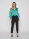 Vila Viellette - Blouse V-neck L/s - Groen (2023)