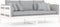 vidaXL - Slaapbank - massief - grenenhout - wit - 90x200 - cm