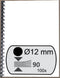 Fellowes Bindruggen 12 mm zwart - 100 stuks