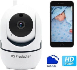Higestone Smart Camera - Babyfoon met camera - HD 1080P - WiFi - Nachtzicht tot 10m - Zwart