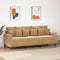 vidaXL - Driezitsbank - 180 - cm - fluweel - bruin