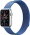 imoshion Milanees magnetisch bandje - Geschikt voor Apple Watch 1, 2, 3, 4, 5, 6, 7, 8, 9, 10 (42 mm), SE - 38/40/41 mm - Blauw - S