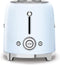 Smeg TSF02PBEU - Broodrooster - 1500W 2 sleuven 6 bruining-niveaus - Pastelblauw