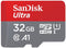 SanDisk Ultra - microSDHC - 32GB - Class 10 UHS-I A1 - met SD-adapter