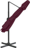vidaXL - Zweefparasol - met - dubbel - dak - 400x300 - cm - bordeauxrood