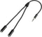 SpeaKa Professional SP-7870032 - Jackplug Audio Aansluitkabel 3,5 mm - 1x male 3,5 mm naar 2x female 3,5 mm - Zwart