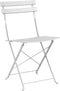 vidaXL - 3-delige - Vouw - Bistro - Set - - - Witte - Staal