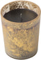 J-Line geurkaars M-Chic - Oud & Amber - glas - goud/zwart - small - 48U