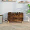 vidaXL - Platenkast - 74,5x38x48 - cm - bewerkt - hout - gerookt - eikenkleurig
