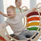 KateHaa Houten XXL Klimboog Rocker met Klimwand Regenboog - Klimrek - Houten Montessori Speelgoed