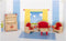 Goki Poppenhuis Meubeltjes Woonkamer, 5dlg.