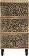vidaXL - Bijzetkast - 40x33x75 - cm - massief - mangohout