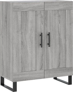 vidaXL - Dressoir - 69,5x34x90 - cm - bewerkt - hout - grijs - sonoma - eikenkleurig