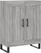 vidaXL - Dressoir - 69,5x34x90 - cm - bewerkt - hout - grijs - sonoma - eikenkleurig
