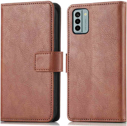 imoshion Hoesje Geschikt voor Nokia G22 Hoesje Met Pasjeshouder - imoshion Luxe Bookcase - Bruin