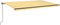 vidaXL - Luifel - handmatig - uittrekbaar - met - LED - 500x350 - cm - geel - en - wit