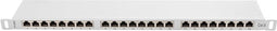 Lanberg PPS6-0024-S - Patchpaneel - 24 afgeschermde RJ-45-poorten Cat6 - Grijs RAL7035