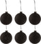 J-Line kerstbal Blackboard - glas - zwart - small - doos van 6