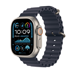 Apple Watch Ultra 2 (2024) - GPS + Cellular - Naturel - Ocean-bandje Marine