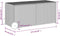 vidaXL - Tuinbox - met - wielen - 283 - L - poly - rattan - gemengd - beige