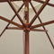 vidaXL - Parasol - 270x270 - cm - houten - paal - crèmewit
