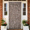 vidaXL - Vliegengordijn - 90x200 - cm - chenille - beige - en - lichtbruin