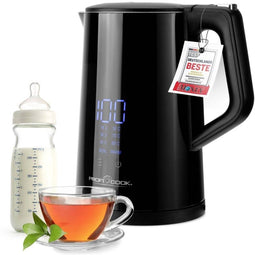 ProfiCook WKS 1243 - Waterkoker - 1.7 L - Temperatuurinstelling 50°C 70°C 80°C 100°C - LED Display - BPA vrij